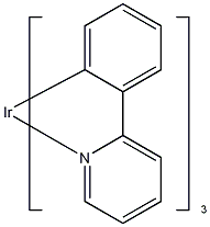 三(2-苯基吡啶)铱(III)结构式