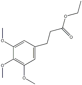 3-(3,4,5-三甲氧基苯基)丙酸乙酯结构式