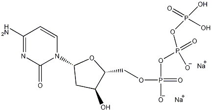 2'-脱氧胞苷-5'-三磷酸二钠结构式