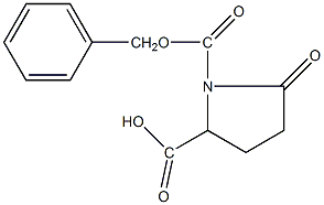 N-苄氧羰基-L-焦谷氨酸结构式
