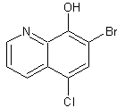 7-溴-5-氯-8-羟基喹啉结构式