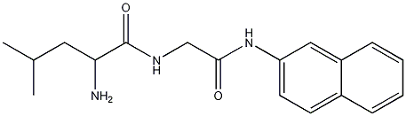 亮氨酰-甘氨酸-β-萘胺结构式