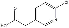 (6-氯吡啶-3-基)乙酸结构式