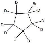 溴代环戊烷-d9结构式