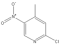 2-氯-4-甲基-5-硝基吡啶结构式