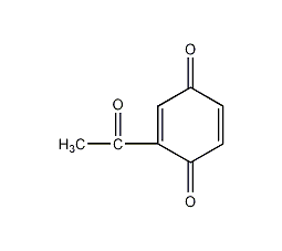 2-乙酰-1,4-苯醌结构式