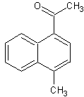 4-乙酰-1-甲基萘结构式