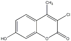 3-氯-7-羟基-4-甲基香豆素结构式