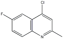 4-氯-6-氟-2-甲基喹啉结构式