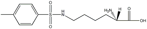 N-ε-甲苯磺酰基-L-赖氨酸结构式