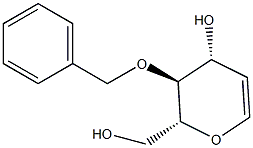 4-O-苯甲基-D-葡萄烯糖结构式