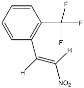 反-β-硝基-2-(三氟甲基)苯乙烯结构式
