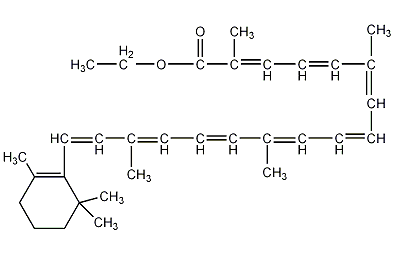 Β-阿朴胡萝卜酸乙酯结构式