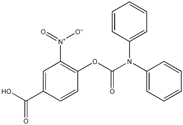 2-Nitro-4-carboxyphenyl-N,N-diphenylcarbamate