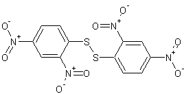 双(2,4-二硝基苯)二硫化碳结构式