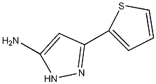 5-氨基-3-(2-噻吩基)吡唑结构式