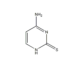 4-氨基-2-巯基嘧啶结构式