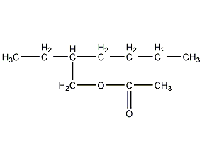 2-乙基己基乙酸酯结构式