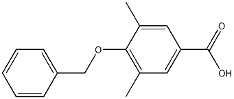 4-苄氧基-3,5-二甲基苯甲酸结构式