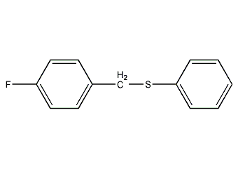 4-氟代苄基-硫苯结构式