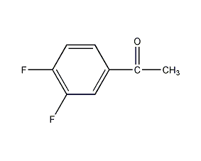 3',4'-二氟代苯乙酮结构式