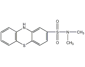 N,N-二甲基吩噻嗪-2-磺酰胺结构式