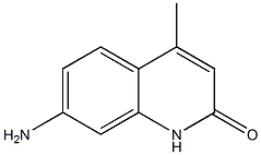 7-氨基-4-甲基-2-喹啉酮结构式