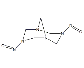 N,N'-二亚硝基五亚甲基四胺结构式