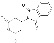 N-邻苯二甲酰-L-谷氨酸酸酐结构式