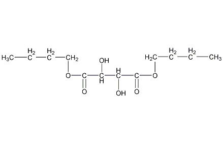 L-(+)-酒石酸二丁酯结构式