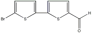 5-溴-2,2'-二噻吩-5'-甲醛结构式