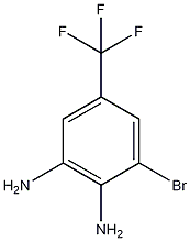 3-溴-4,5-二氨基三氟甲苯结构式