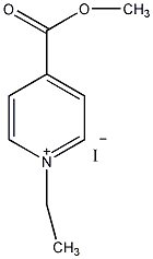 1-乙基-4-甲酯吡啶鎓碘盐结构式