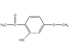 2'-羟基-4'-甲氧基苯乙酮结构式