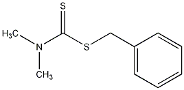苯甲基-N,N-二甲基二硫代氨基甲酸结构式