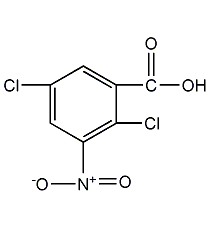 2,5-二氯-3-硝基苯甲酸结构式