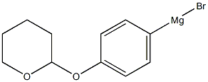 4-(2-四氢-2H-吡喃氧代)苯基溴化镁结构式