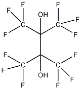 六氟-2,3-双(三氟甲基)-2,3-丁二醇结构式