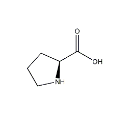 L-脯氨酸结构式