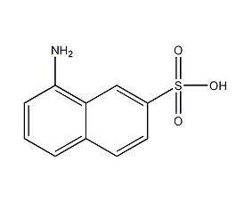 8-氨基-2-萘磺酸结构式