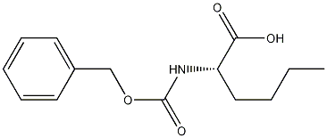 N-苄氧羰基-L-己氨酸结构式