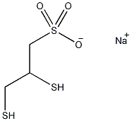 2,3-二巯基-1-丙磺酸钠水合物结构式