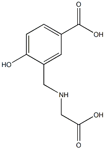 3-(羧基甲基氨基甲基)-4-羟基苯甲酸结构式