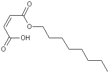 马来酸单(2-乙基己酯)结构式