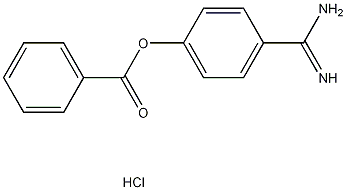 4-脒苯基苯甲酸盐酸盐结构式
