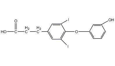 3,5-二碘甲状腺丙酸结构式