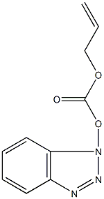 1-(烯丙氧基碳氧基)-1H-苯并三唑结构式
