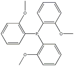 三(2-甲氧基苯基)膦结构式