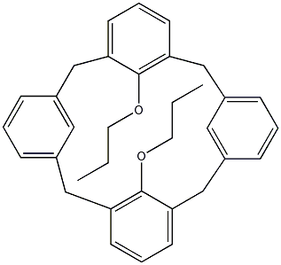 25,27-二丙氧基杯[4]芳香烃结构式