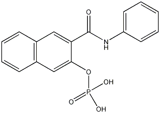 萘酚AS-磷酸酯,游离萘酚结构式